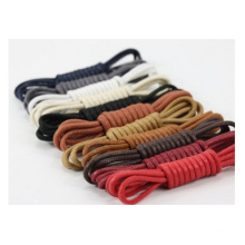 Promotional Wax Round Shoelaces, Waterproof Leather Shoeslace 0.25 Cm